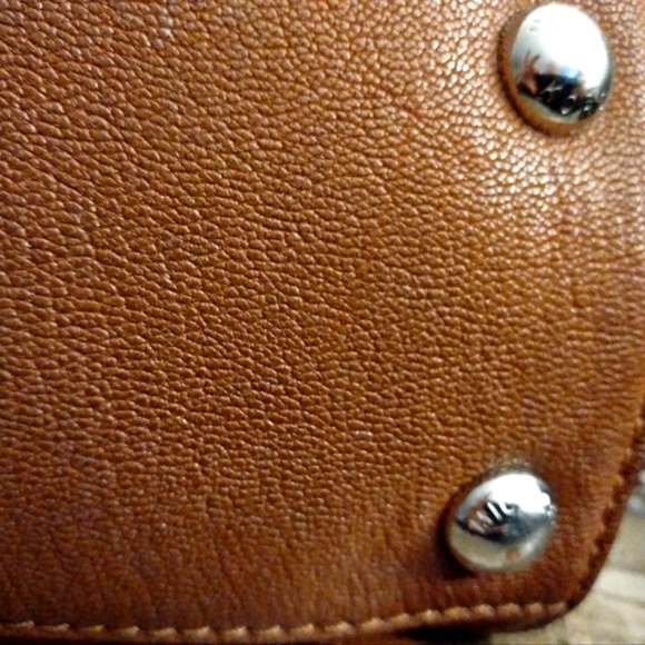 Michael Kors Cognac Leather Shoulder Bag Handbag Carmel Tan - Picture 3 of 7